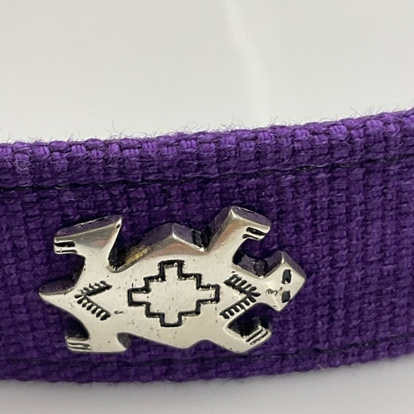 Western Belt Zuni Animal Motif Purple Belt 28" NWOT - Picture 7 of 16